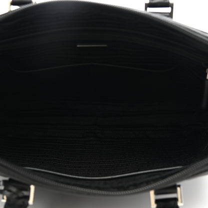 Prada Tessuto Nylon Saffiano Metal Triangle Logo Work Bag Black 5 of 11