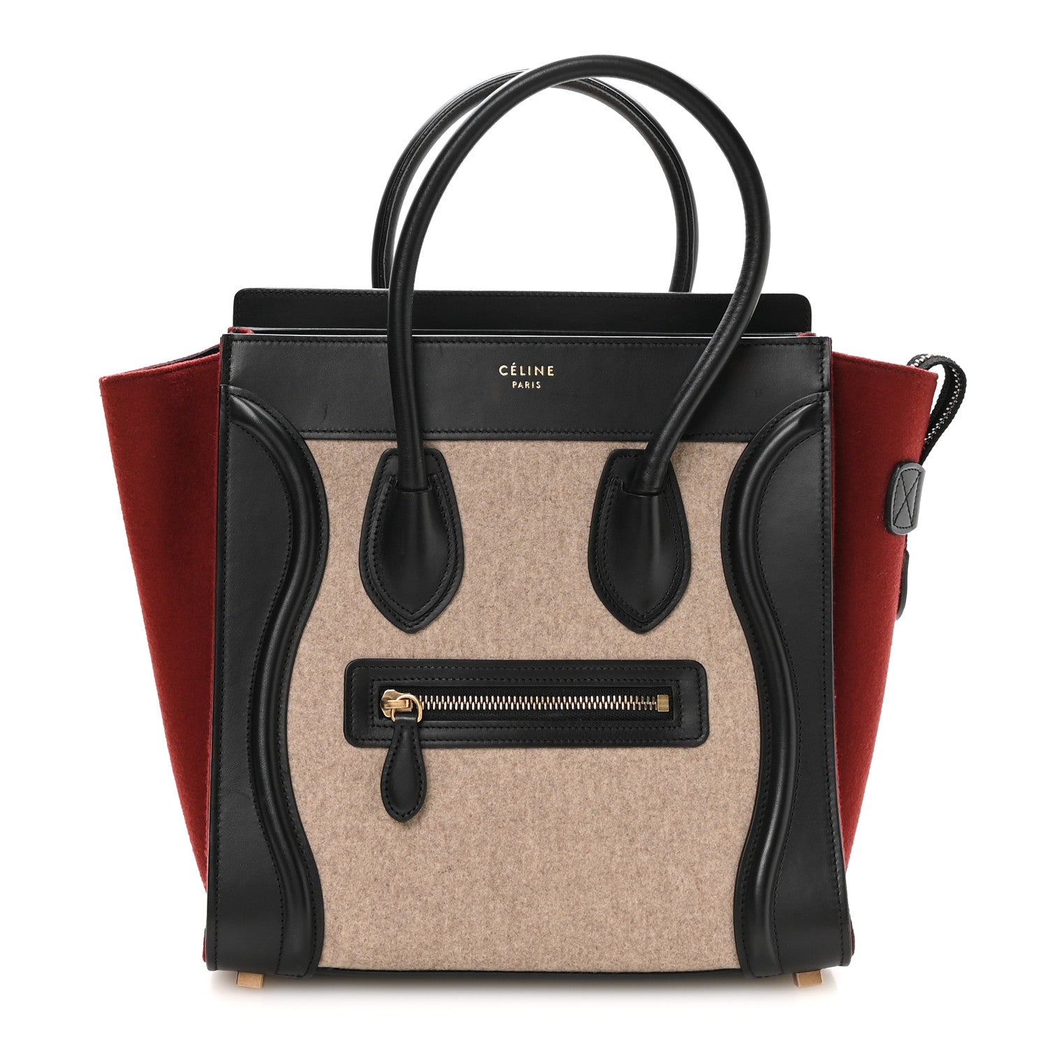 Celine Felt Smooth Calfskin Micro Tri-Color Luggage Beige 1 of 9