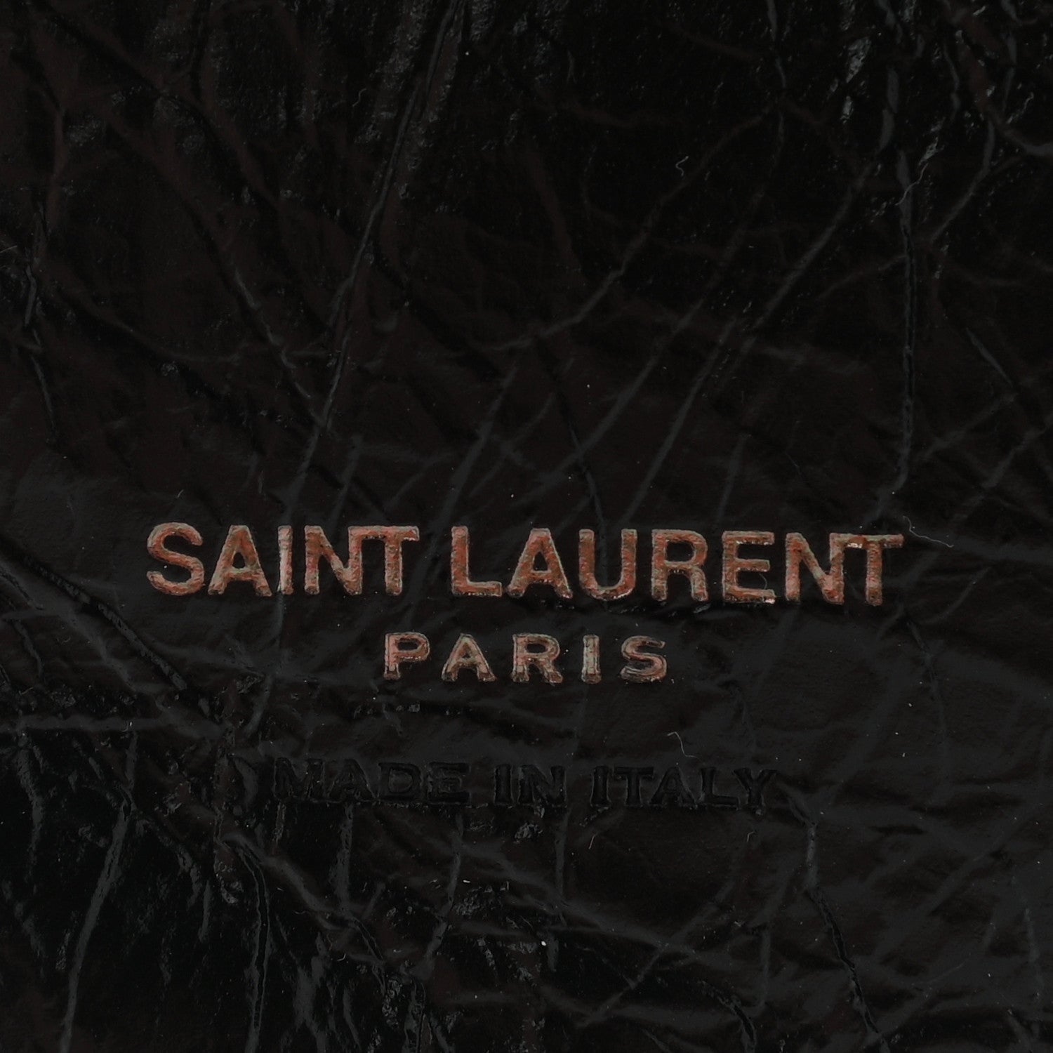 Saint Laurent Crinkled Calfskin Matelasse Monogram Niki Card Holder Black 6 of 9