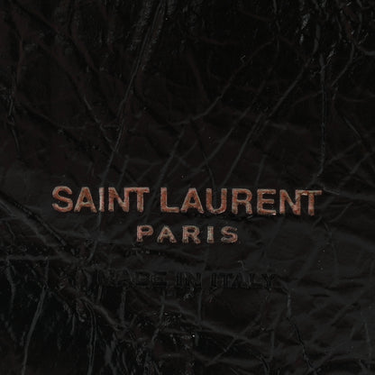 Saint Laurent Crinkled Calfskin Matelasse Monogram Niki Card Holder Black 6 of 9