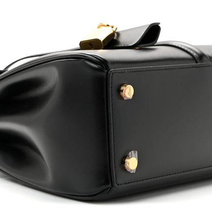 Celine Satinated Calfskin Small 16 Top Handle Bag Black 10 of 11