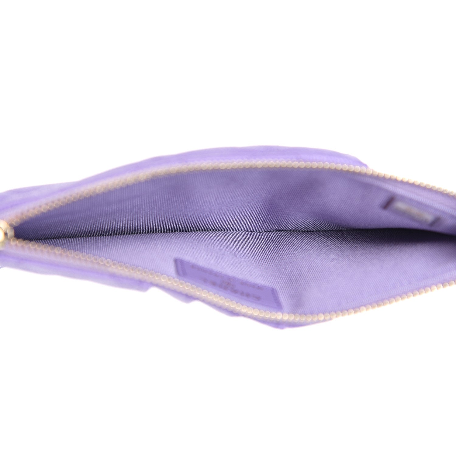 Chanel Caviar Quilted Classic Flat Wallet Pouch Purple 4 of 7