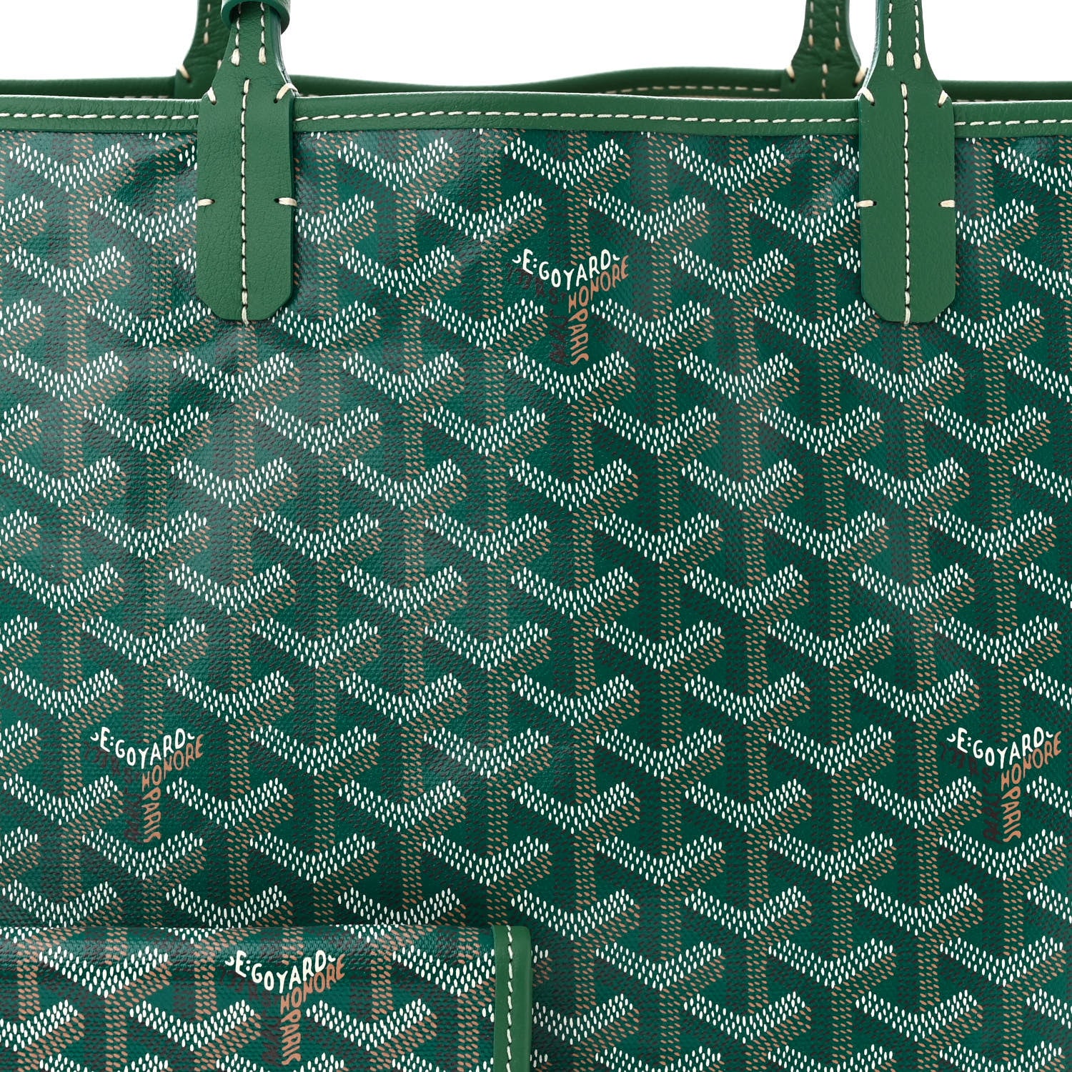 Goyard Goyardine Saint Louis PM Green 9 of 11