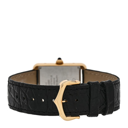 Cartier Stainless Steel 18K Yellow Gold Alligator 27mm Tank Solo Quartz Watch 3 of 5