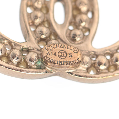Chanel Metal Pearl CC Earrings Gold 4 of 4