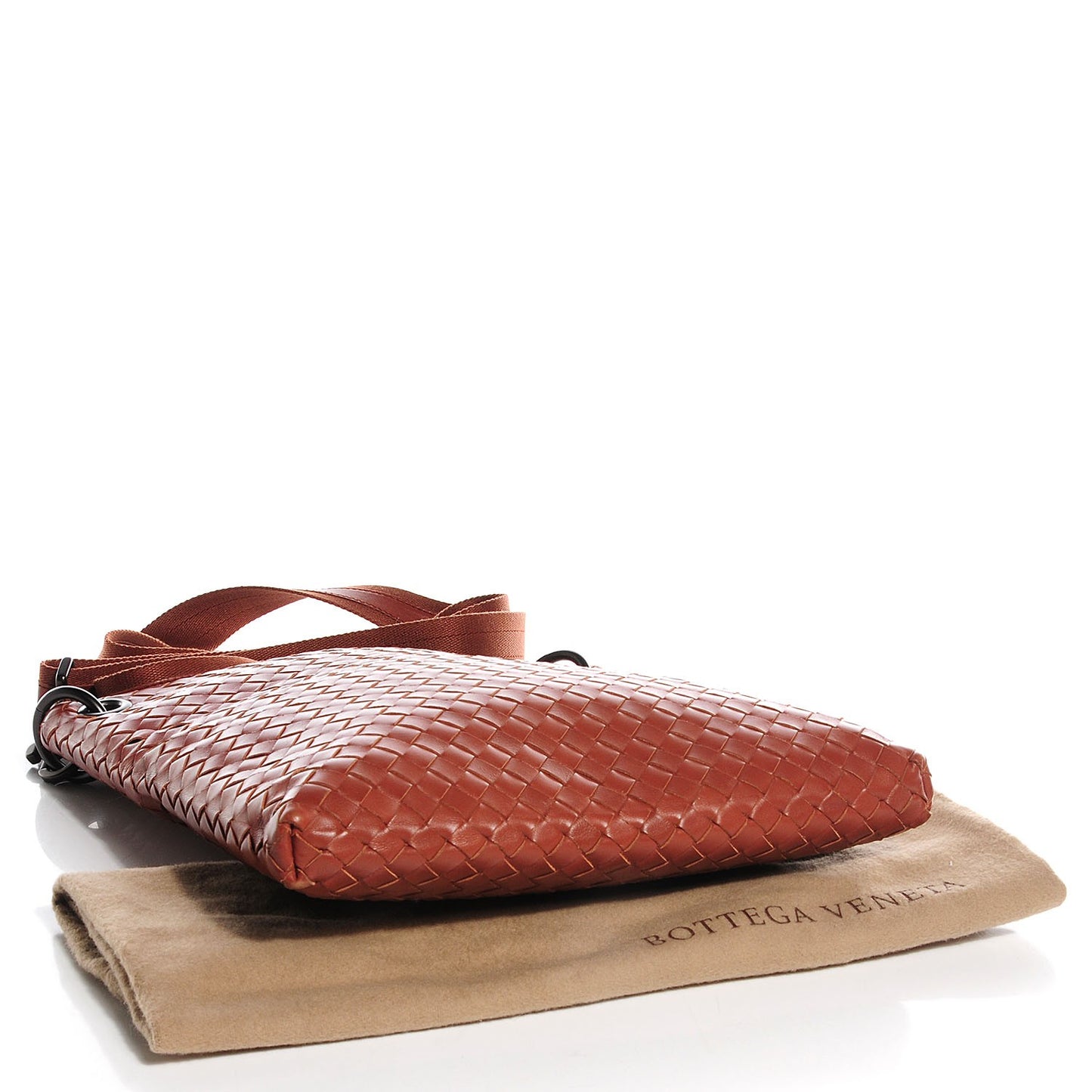 Calfskin Intrecciato Small VN Messenger Tea