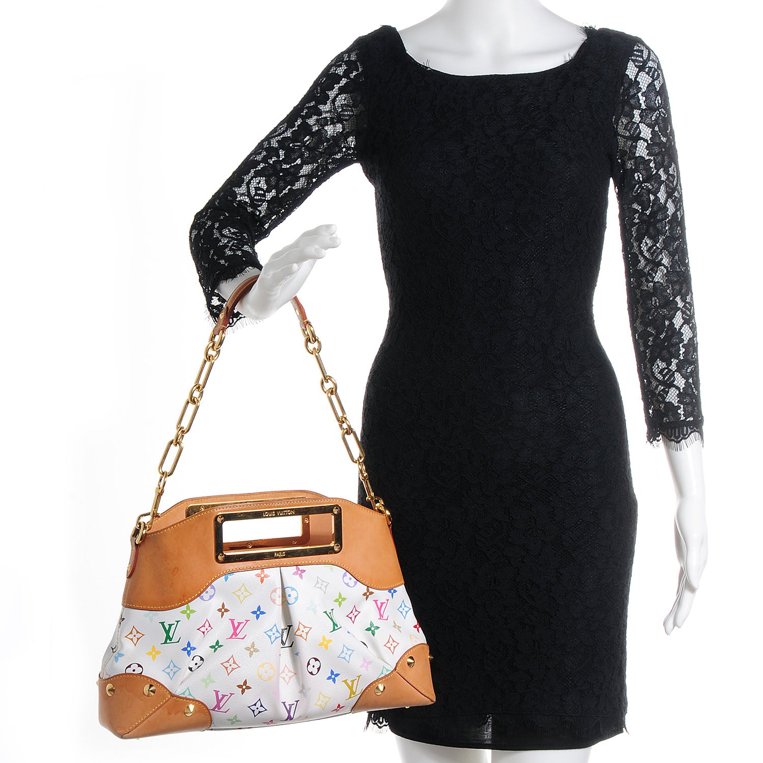 Lanvin LOUIS VUITTON Monogram Multicolor Judy MM White 2 of 10