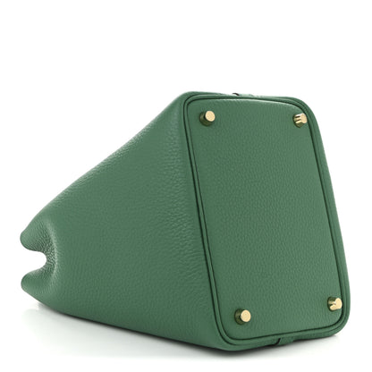 Hermes Taurillon Clemence Picotin Lock 18 Vert Vertigo 4 of 11