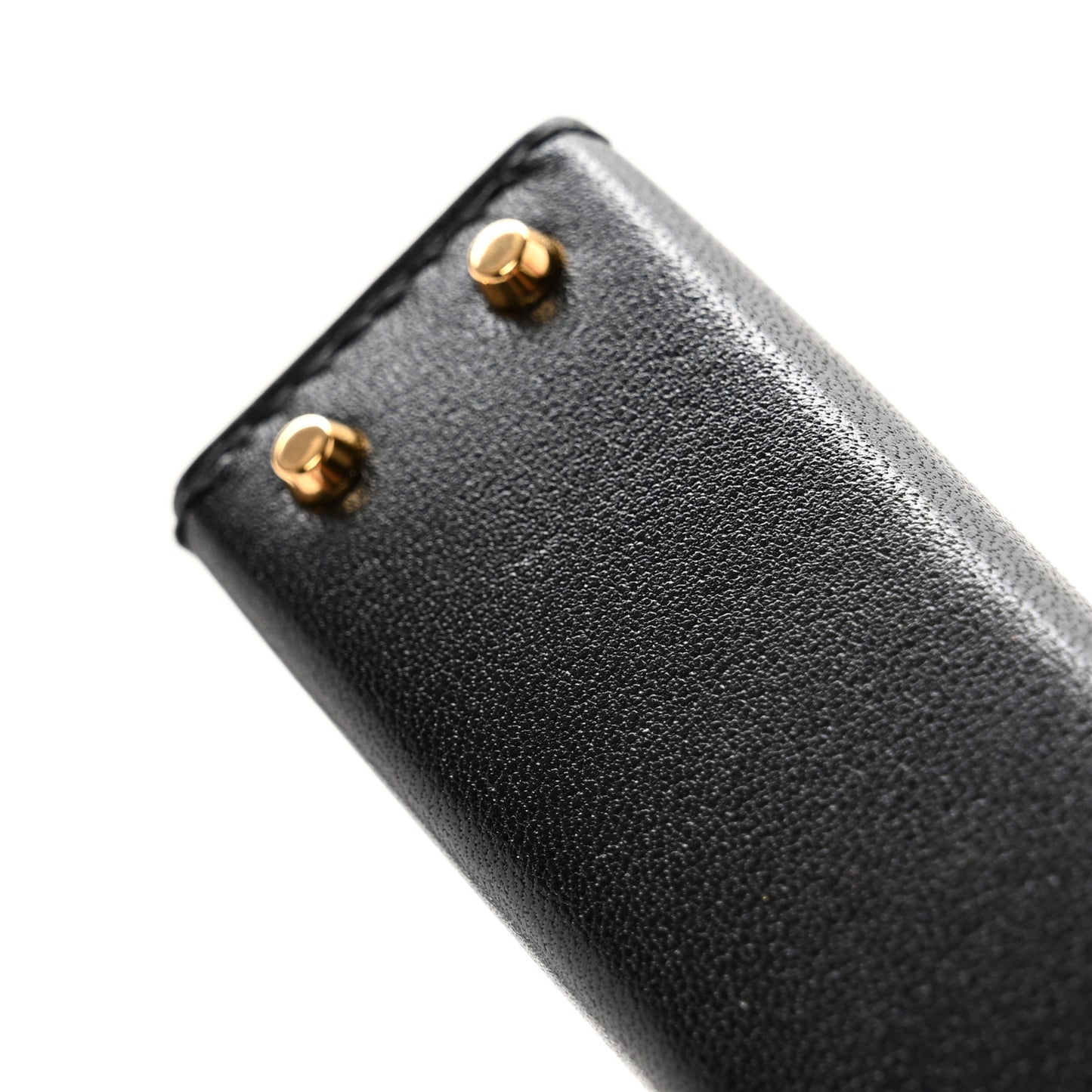 Tadelakt Mini Kelly Twilly Bag Charm Black