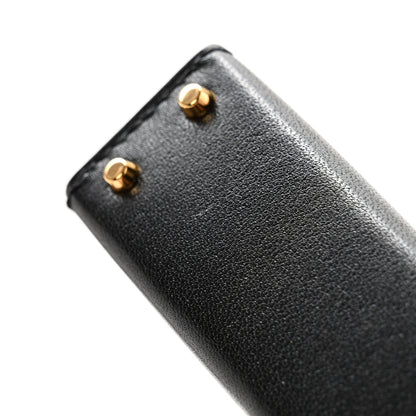 Hermes Tadelakt Mini Kelly Twilly Bag Charm Black 4 of 6
