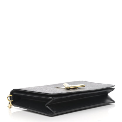 Louis Vuitton Epi Twist Belt Chain Wallet Black 4 of 9