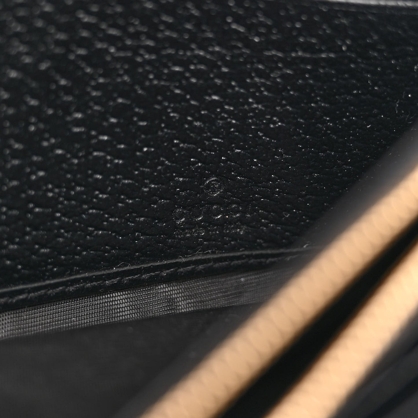 Jacquard Black Denim GG Monogram Textured Dollar Calfskin Jackie 1961 Chain Wallet Black Ivory