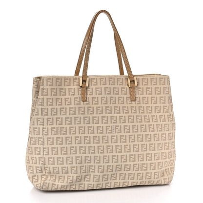 Fendi Zucchino Vitello Tote Beige Tortora 3 of 8