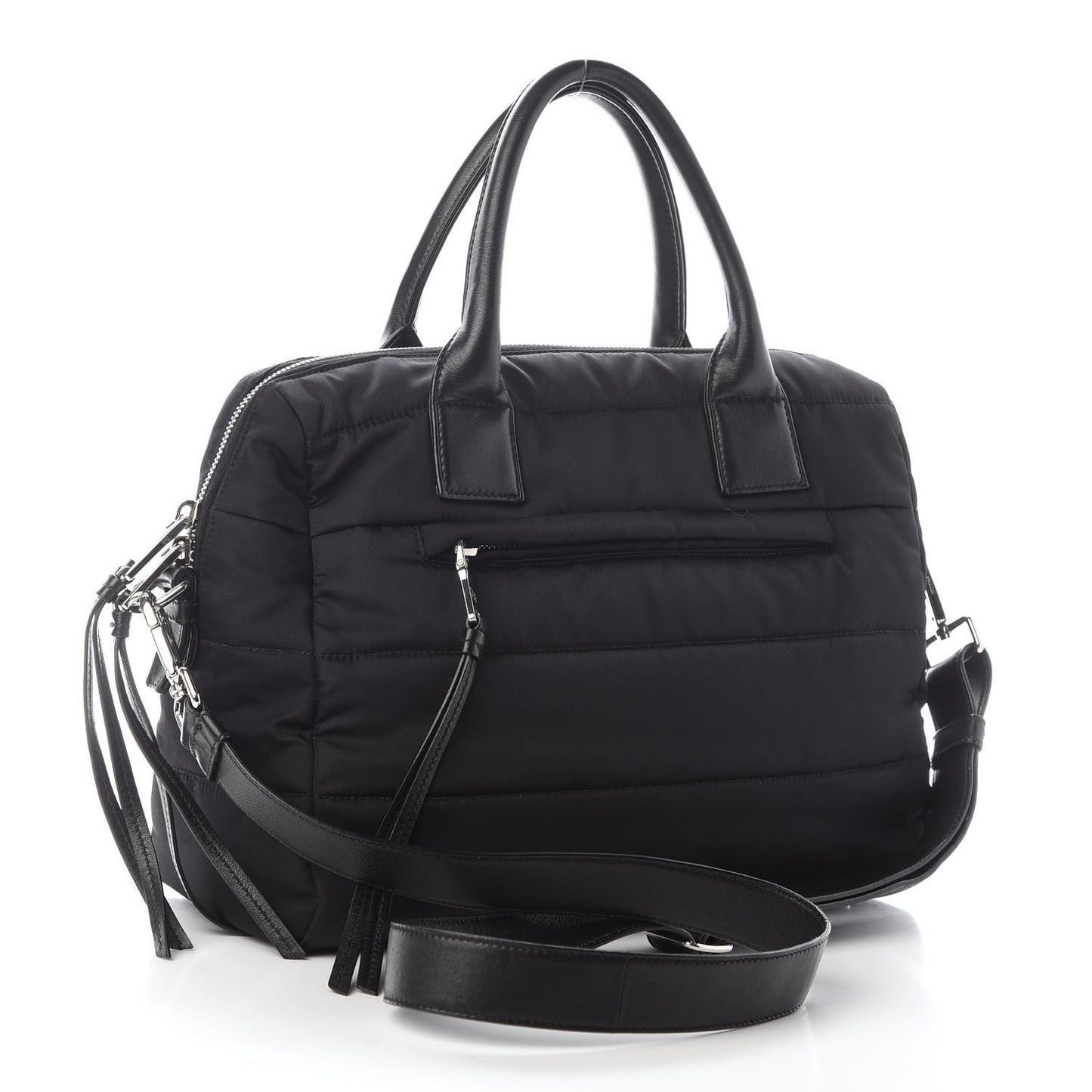 Tessuto Nylon Bomber Tote Black