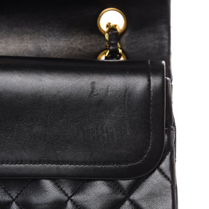 Chanel Lambskin Quilted Medium Double Flap Black 13 of 15
