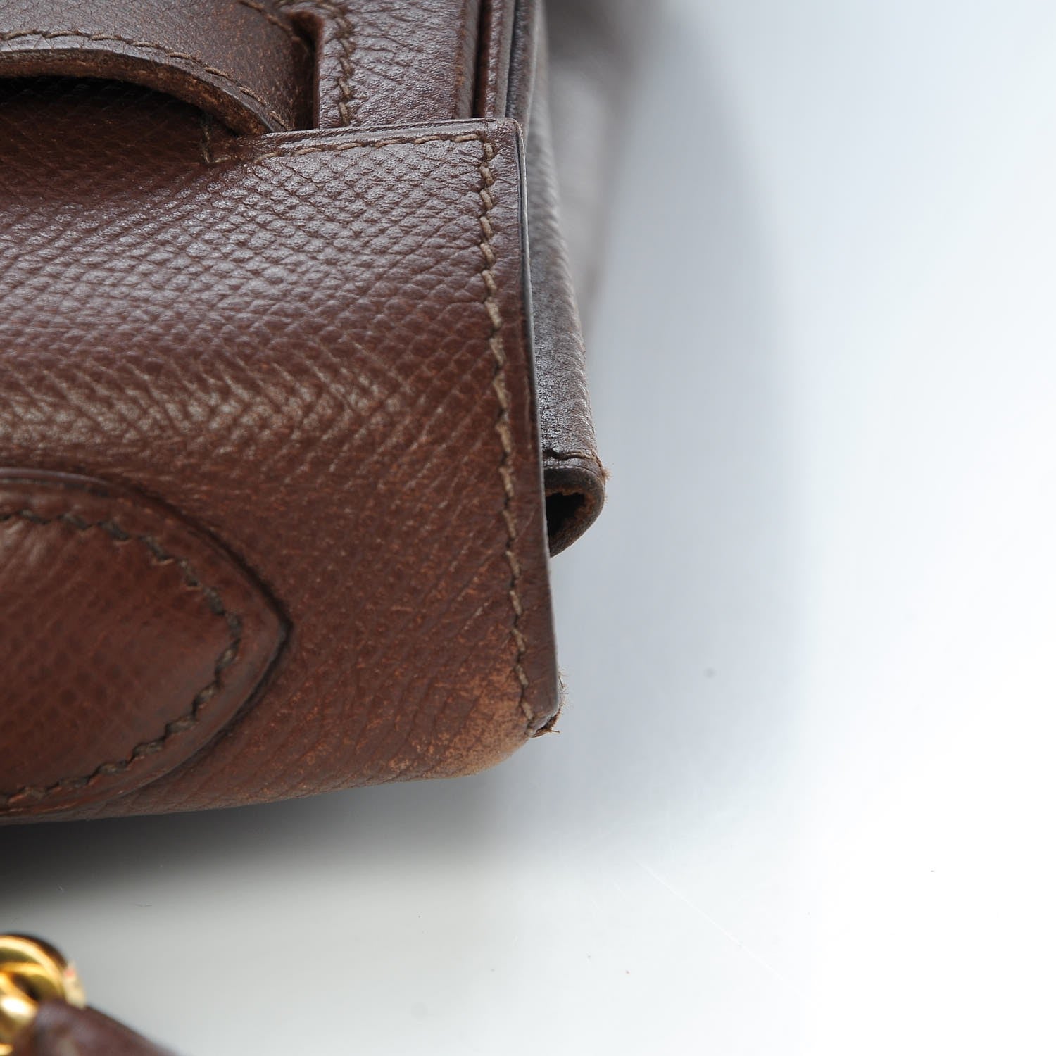 Hermes Courchevel Kelly Retourne 32 Chocolate 40 of 44