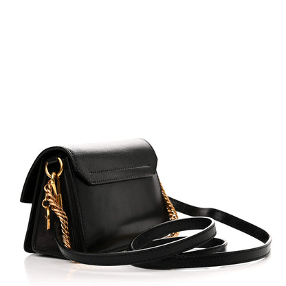 Givenchy Goatskin Suede Mini GV3 Shoulder Bag Black 3 of 9