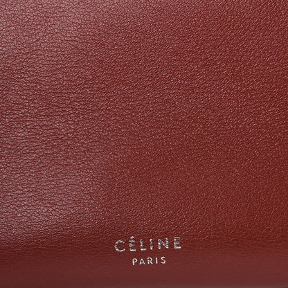 Celine Calfskin Small Ribbon Shoulder Bag Merlot 6 of 8