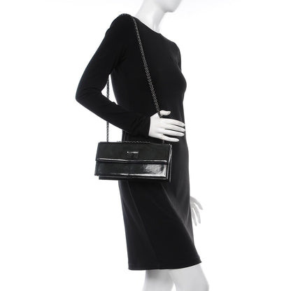 Chanel Patent Mademoiselle Single Flap So Black 3 of 10