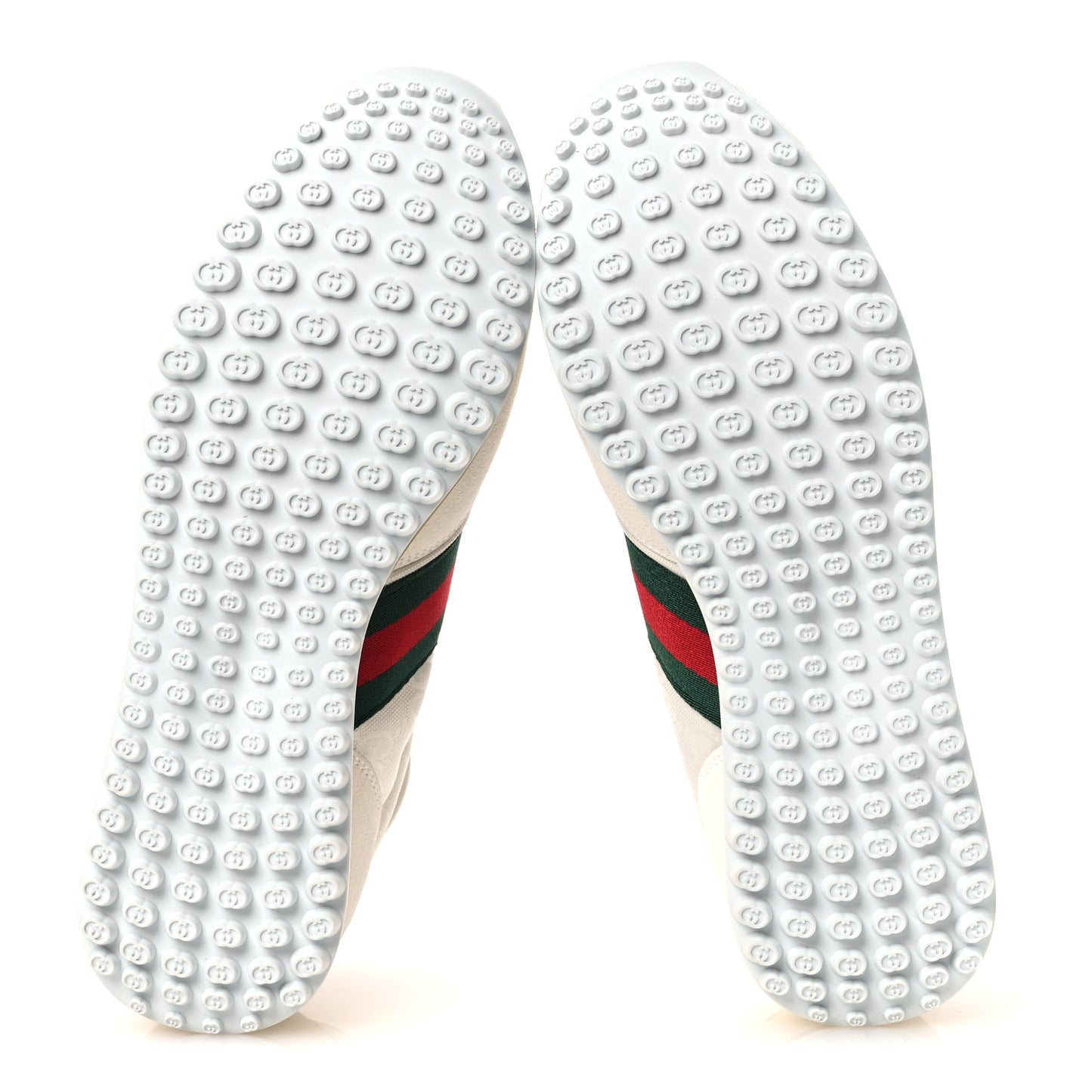 GG Suede Monogram Web Re-Motion Sneakers 37.5 White