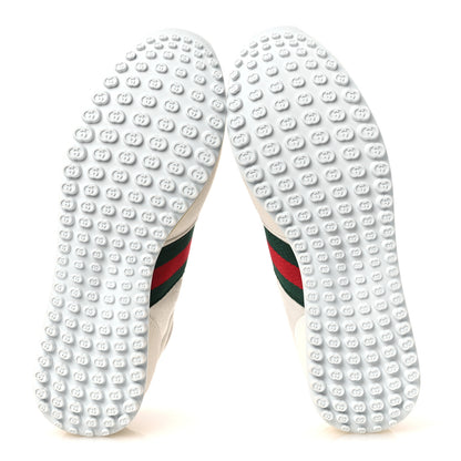 Gucci GG Suede Monogram Web Re-Motion Sneakers 37.5 White 7 of 11