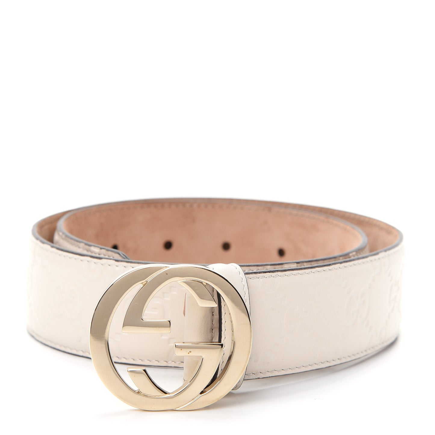 Guccissima Interlocking G Belt 70 28 Off White