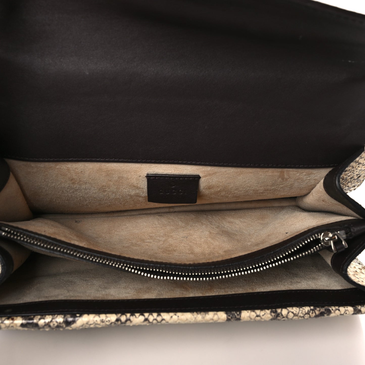 GG Supreme Monogram Python Embroidered Small Dionysus Shoulder Bag