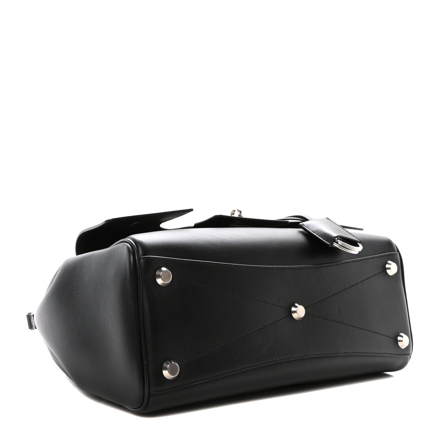 Smooth Calfskin Small Bel Air Carry All Bag Black