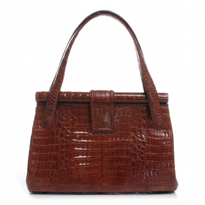 Nancy Gonzalez Crocodile Frame Bag Cognac 1 of 7