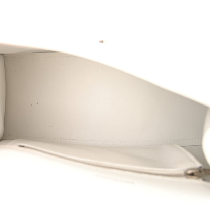 Balenciaga Shiny Box Calfskin Tonal B Small Hourglass Top Handle Bag White 5 of 18