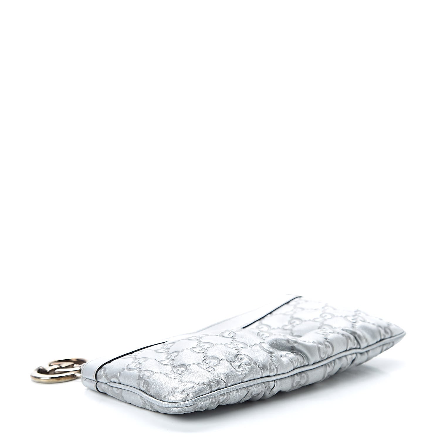 Gucci Guccissima New Britt Wristlet Silver 4 of 10