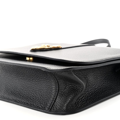 Versace Grainy Calfskin Virtus Chain Crossbody Black 9 of 9