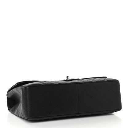 Chanel Caviar Quilted Jumbo Single Flap Black 4 of 10