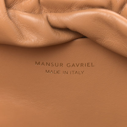 Mansur Gavriel Lambskin Cloud Clutch Caramel 6 of 8