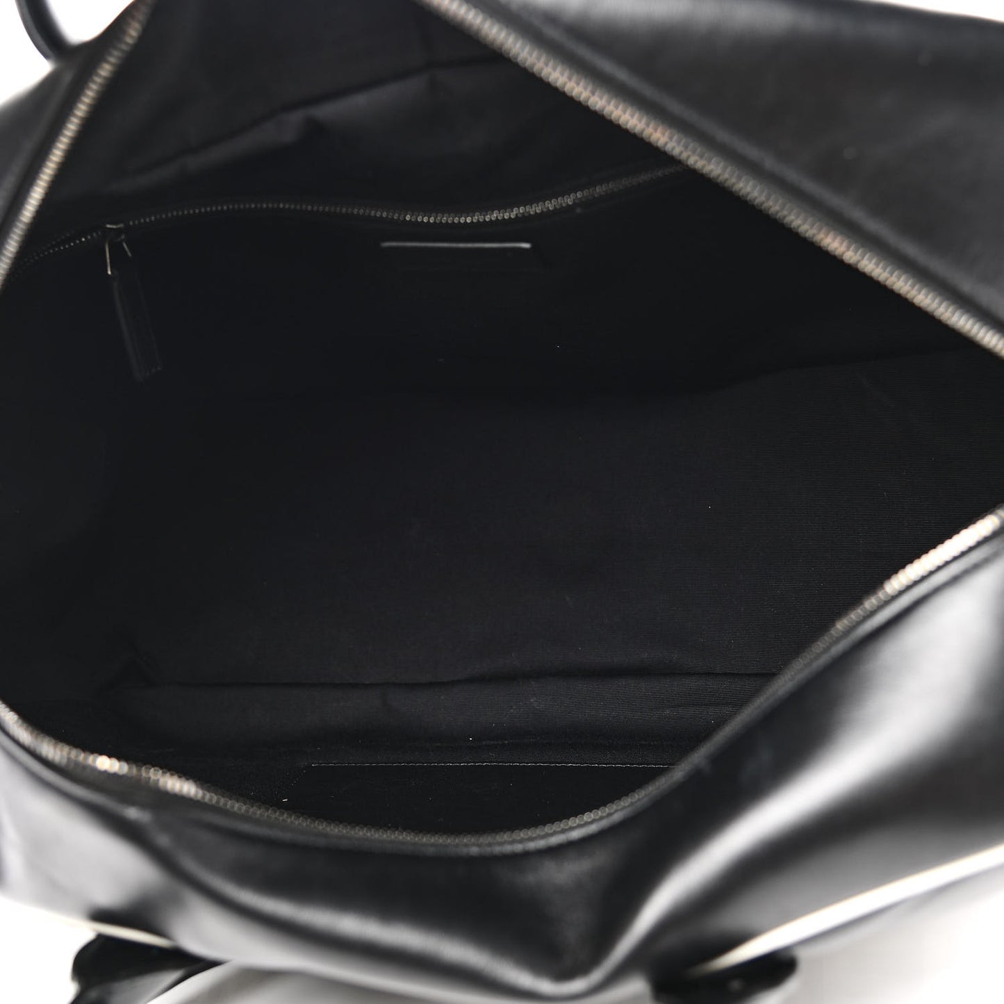 Calfskin Medium Miles Logo Bowler Duffel Bag Black