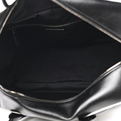 Saint Laurent Calfskin Medium Miles Logo Bowler Duffel Bag Black 5 of 10