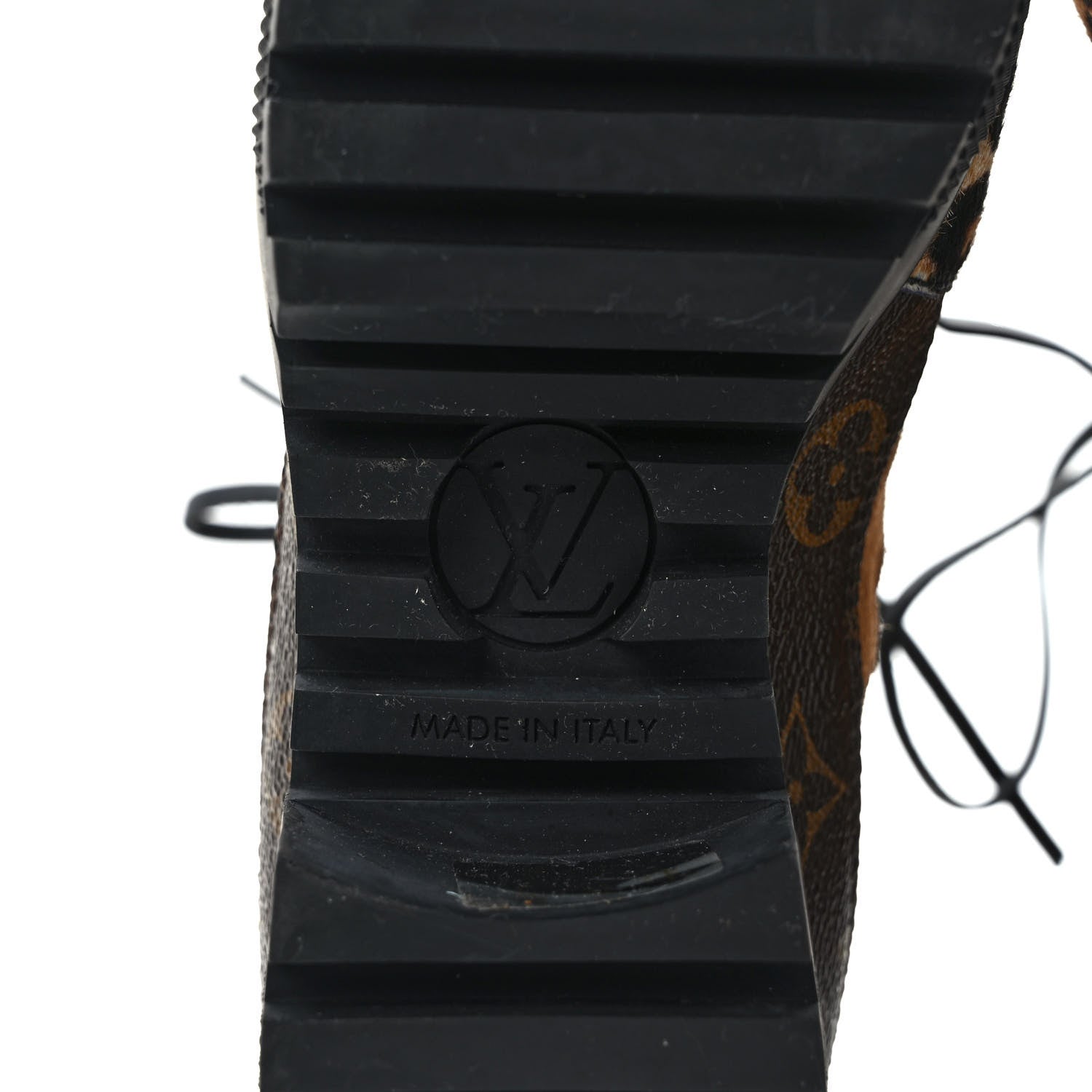 Louis Vuitton Suede Calfskin Monogram Laureate Platform Desert Boots 37.5 Cognac 6 of 8