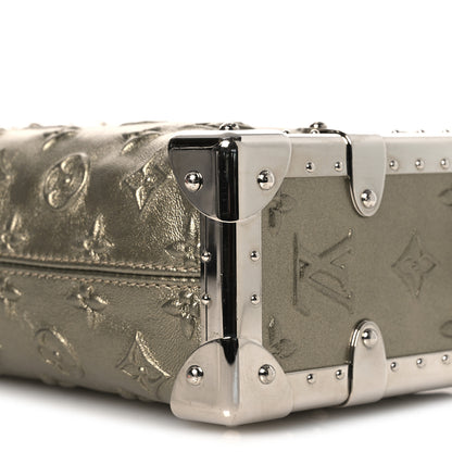 Louis Vuitton Calfskin Debossed Monogram Side Trunk Light Gold 10 of 12