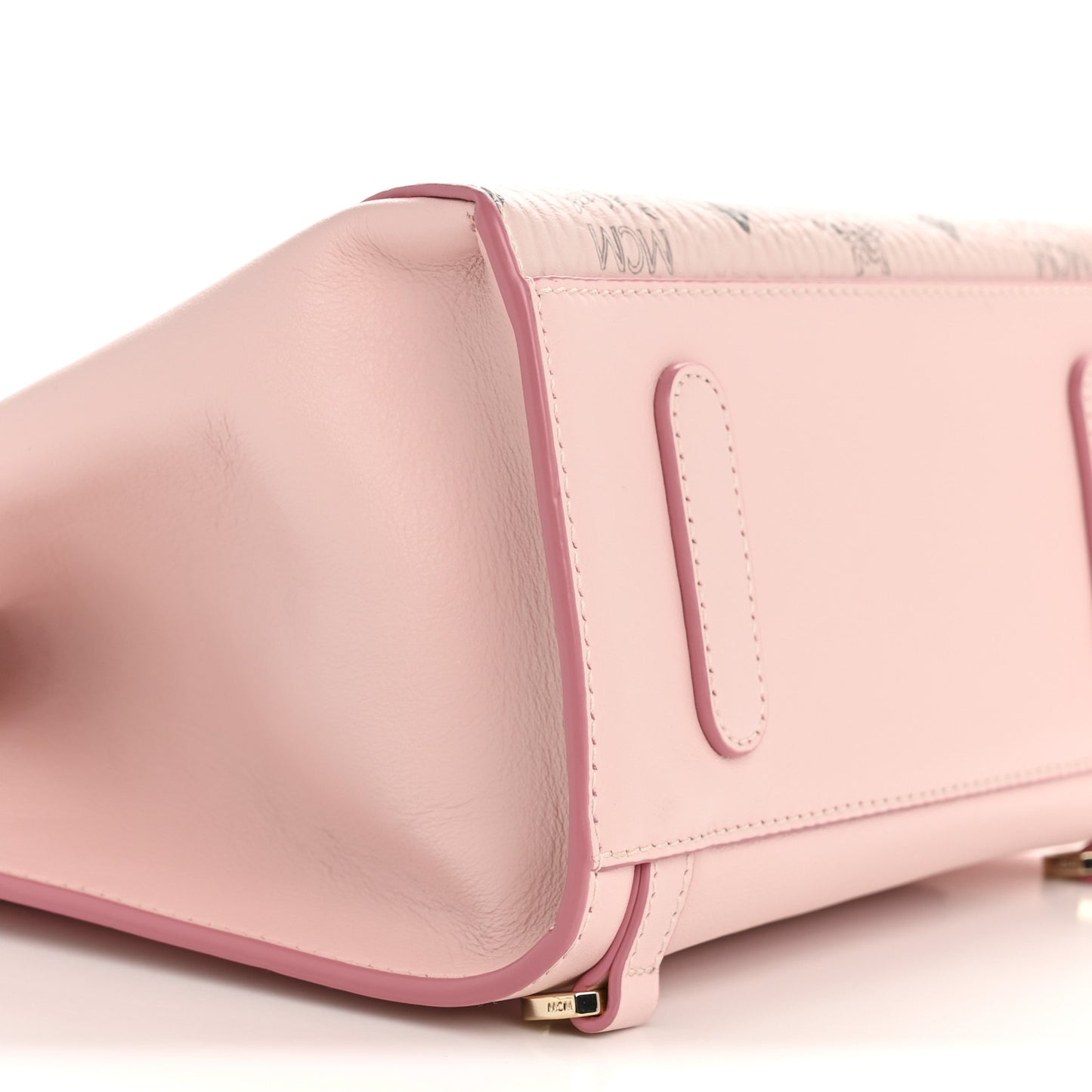 Calfskin Essential Visetos Small Backpack Powder Pink