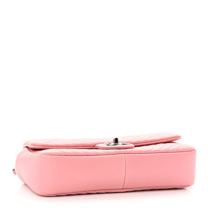 Chanel Lambskin Quilted Medium CC Crossing Flap Pink 4 of 11