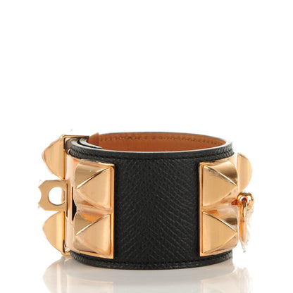 Hermes Epsom Collier de Chien CDC Bracelet S Black 3 of 7