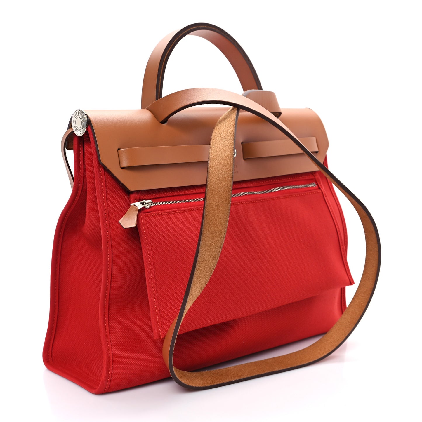 Vache Hunter Toile Herbag Zip 31 PM Rouge Tomate Natural