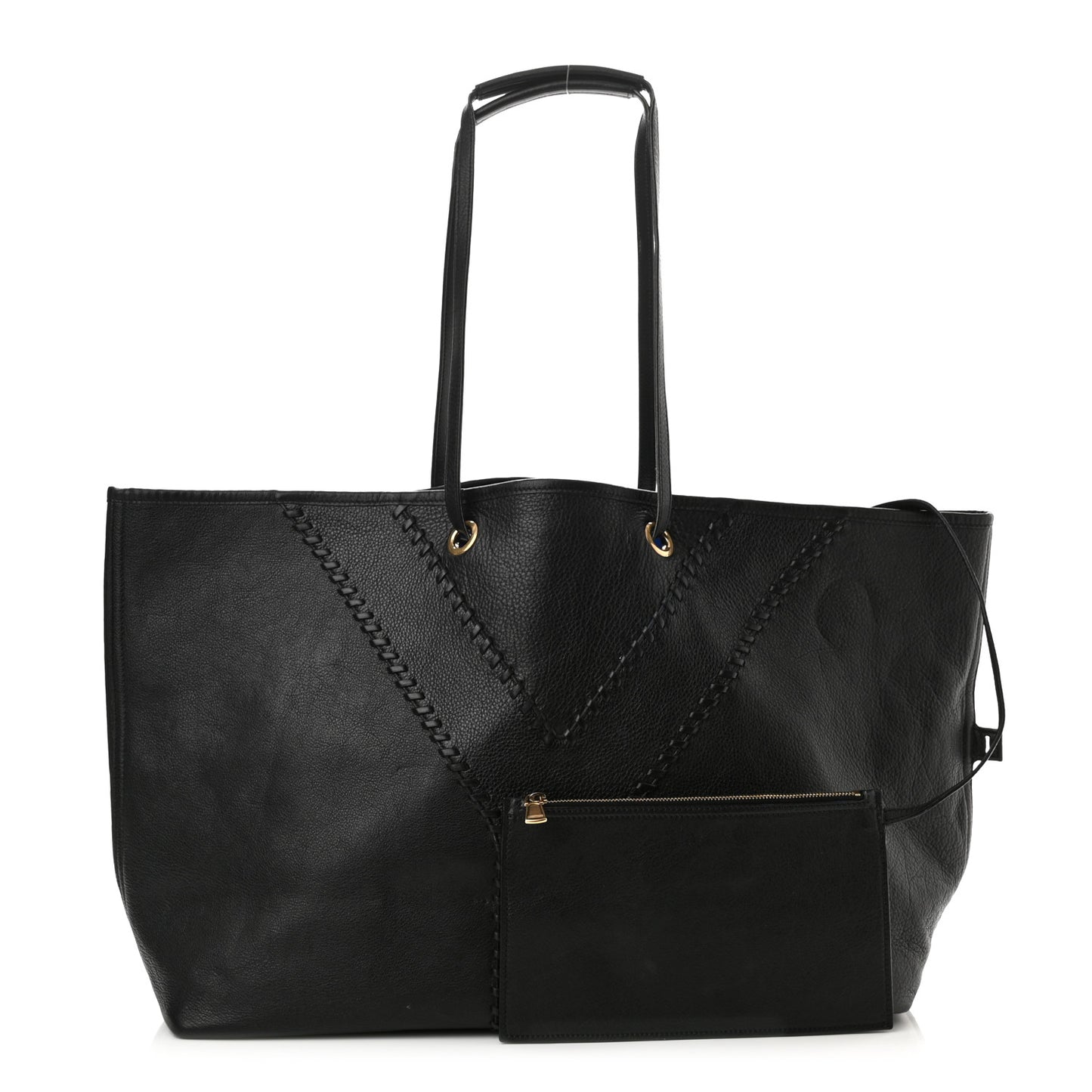 Calfskin Large Neo Double Reversible Tote Black