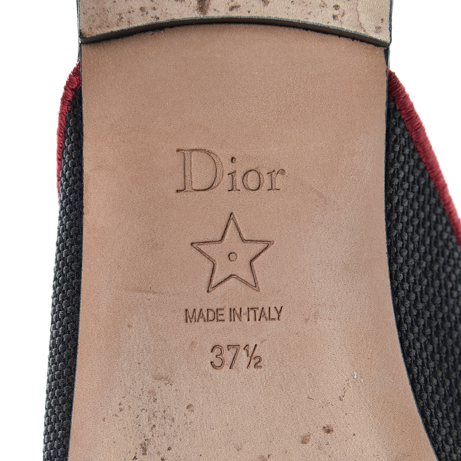 Christian Dior Embroidered Cotton Dioramour Mules 37.5 Black 10 of 16