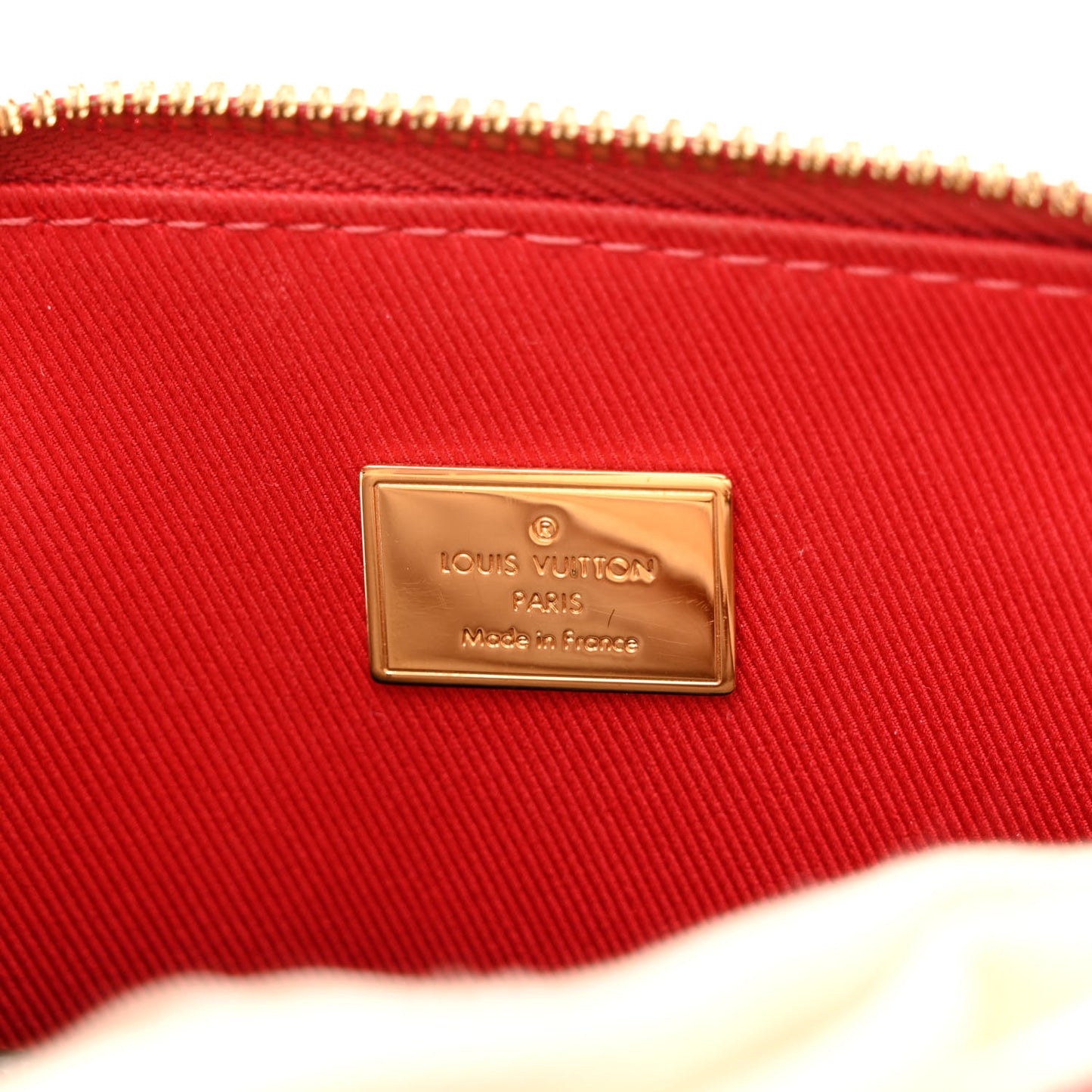 Patent Monogram Alma BB Scarlet