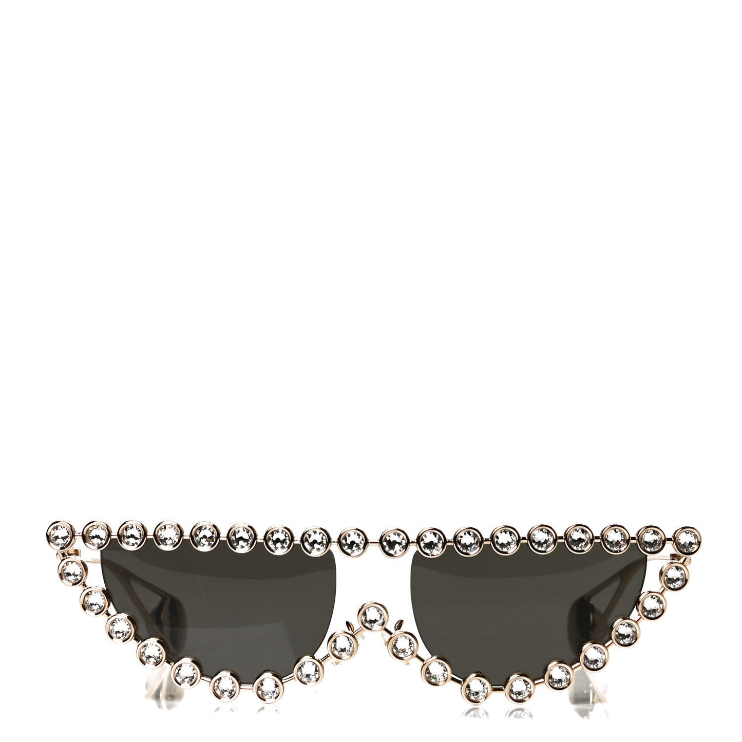 Metal Crystal Cat Eye Sunglasses GG0364S Gold