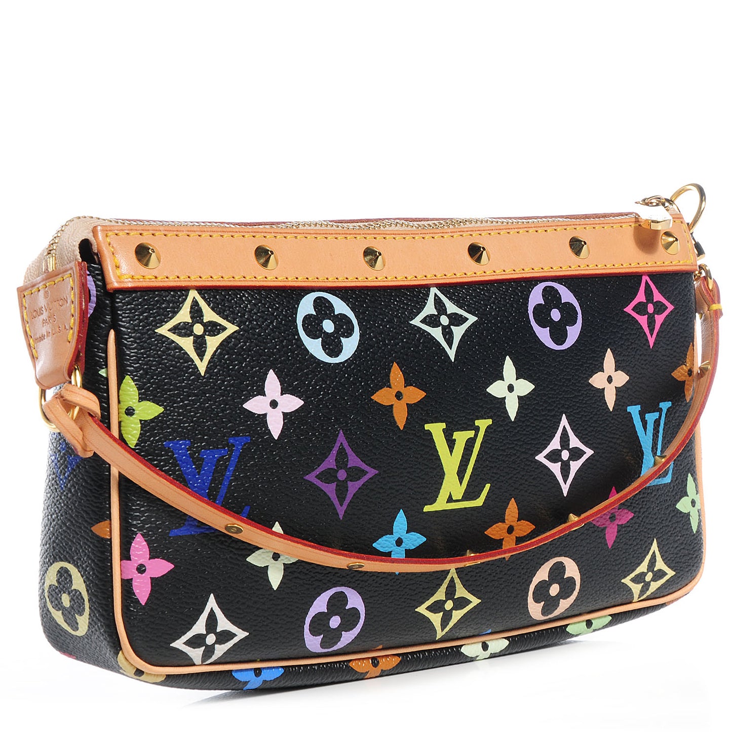 Monogram Multicolor Pochette Accessories Black