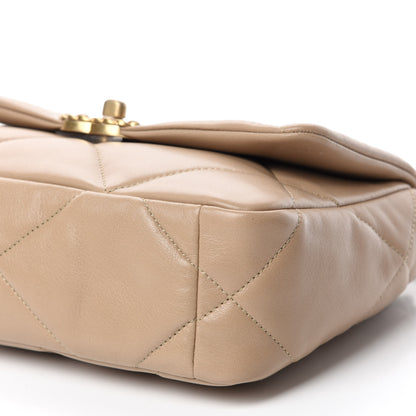 Chanel Lambskin Quilted Medium Chanel 19 Flap Dark Beige 7 of 11