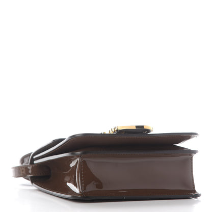 Fendi Vitello Vernice Mou Karligraphy Crossbody Bag Ebano 3 of 9