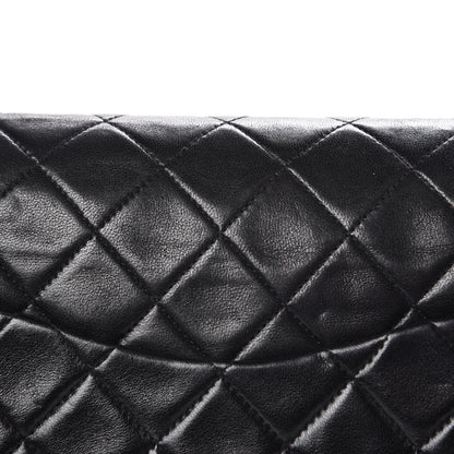 Chanel Lambskin Quilted Medium Double Flap Black 15 of 16